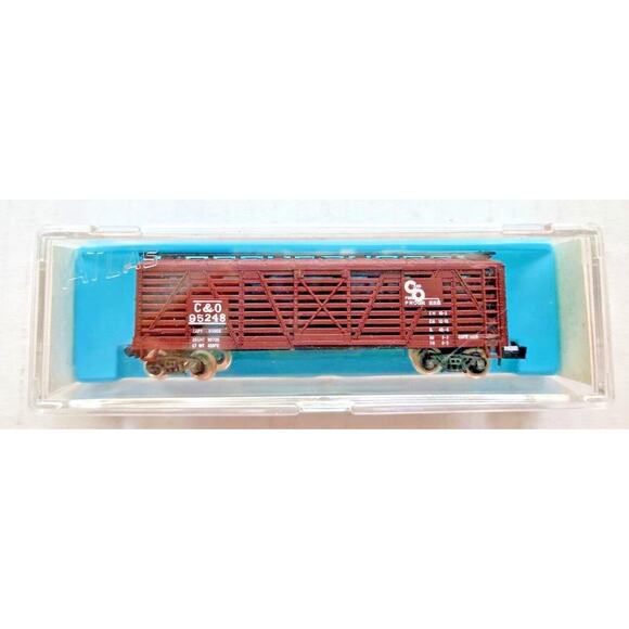 Atlas Other - Atlas 2416 n scale c & o stock car co 95248 nib u103-66